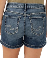 Silver Jeans Co. Women's Elyse Curvy-Fit Denim Shorts