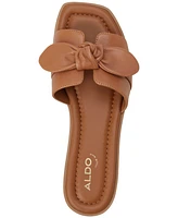 Aldo Women's Lavinia Knot-Trim Slide Flat Sandals