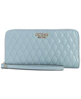 Guess Betula Quilted Large Zip Around Wallet