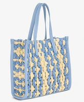 On 34th Small Straw Crossbody Tote, Exclusively at Macy's