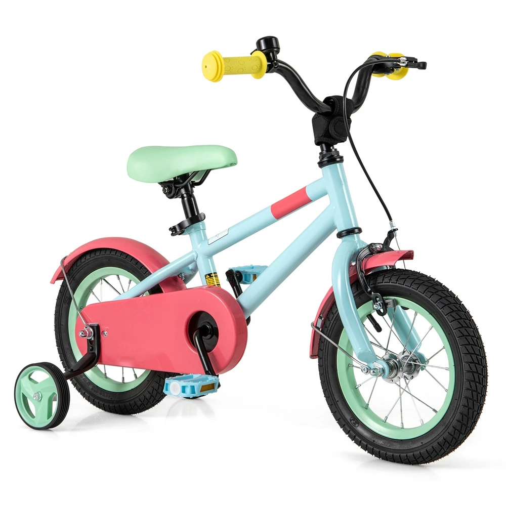 Kids Bike with Adjustable Handlebar and Saddle for 4-8 Years Old