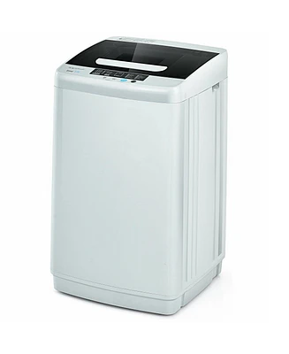 8.8 lbs Portable Full-Automatic Laundry Washing Machine with Drain Pump