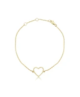 The Lovery Gold Open Heart Bracelet 14K Gold