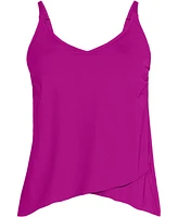 Lands' End Plus Tulip Hem Tankini Top