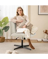 Criss-Cross Legged Chair Stylish and Stable Seating Without Wheels