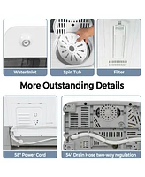 2-in-1 Portable 22lbs Capacity Washing Machine with Timer Control