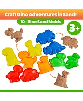 Usa Toyz Dinosaur Sand Molds Beach Toys for Kids- 23pk