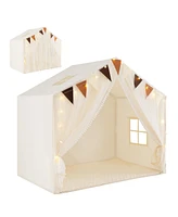 Large Toddler Playhouse Tent with Door Curtains Windows