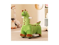 6V Kids Ride on Dinosaur with Foot Pedal and Padded Seat and Music