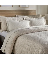 Ihi Home Colmar King Quilt, Set/3,Natural