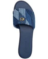 Coach Women's Holly Quilted Patchwork Slide Sandals