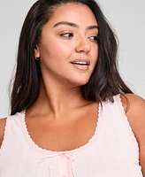 And Now This Trendy Plus Cotton Pointelle Tank Top, Exclusively at Macy's