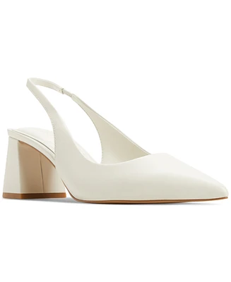 Aldo Women's Uliana Pointed-Toe Slingback Block-Heel Pumps