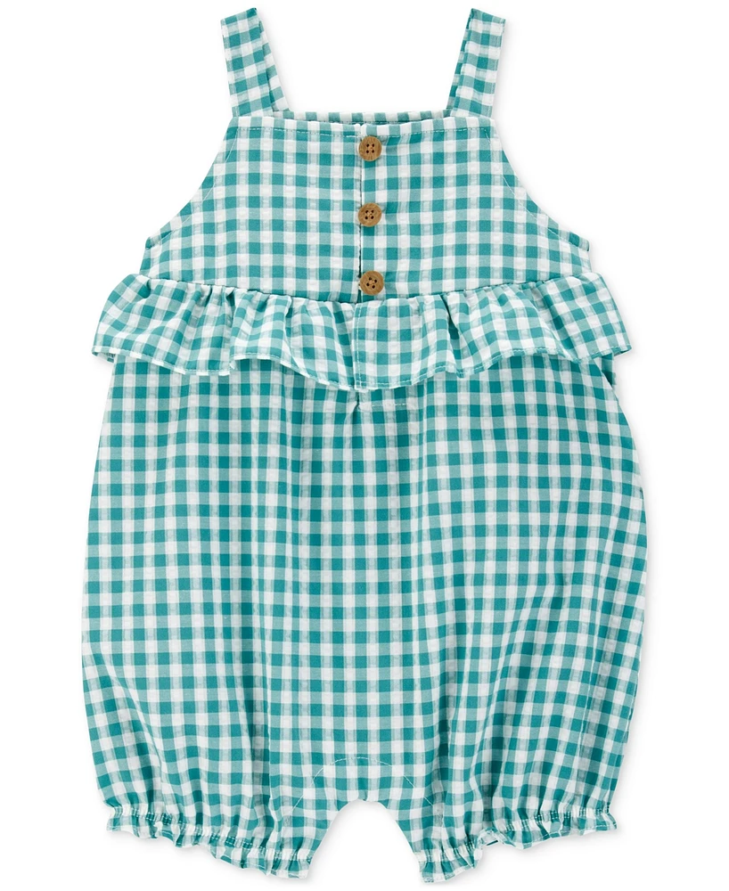 Carter's Baby Girls Gingham Tank Romper