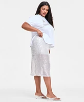 Bar Iii Trendy Plus Sequin Maxi Skirt, Exclusively at Macy's