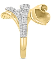 Effy Diamond Pave Lily Inspired Bypass Ring (3/8 ct. t.w.) in 14k Gold