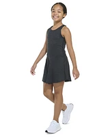 adidas Big Girls Melange Flounce Racerback Sleeveless Dress