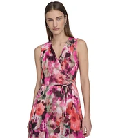 Calvin Klein Petite Floral-Print Maxi Dress