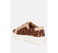 Flippin Studded Leopard Print Chunky Sneakers