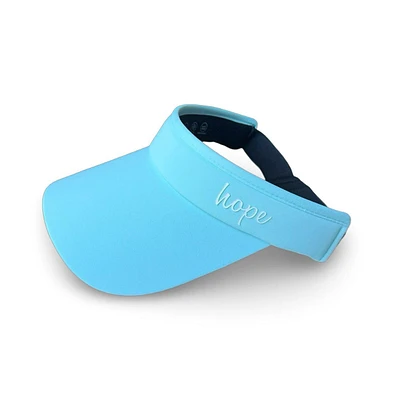 Women's Adjustable Band Sport Visor - Light Blue