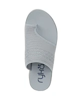 Ryka Women's Elegance Washable Toe Loop Slide Sandals