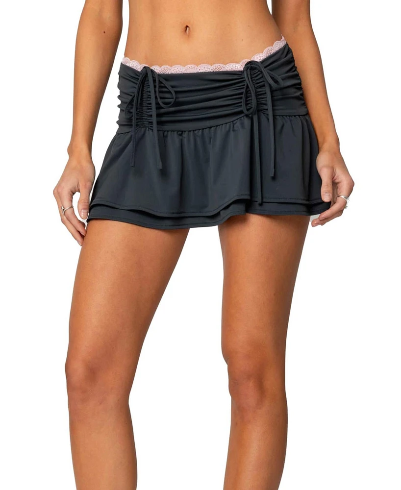 Edikted Womens Claudina Mini Skirt