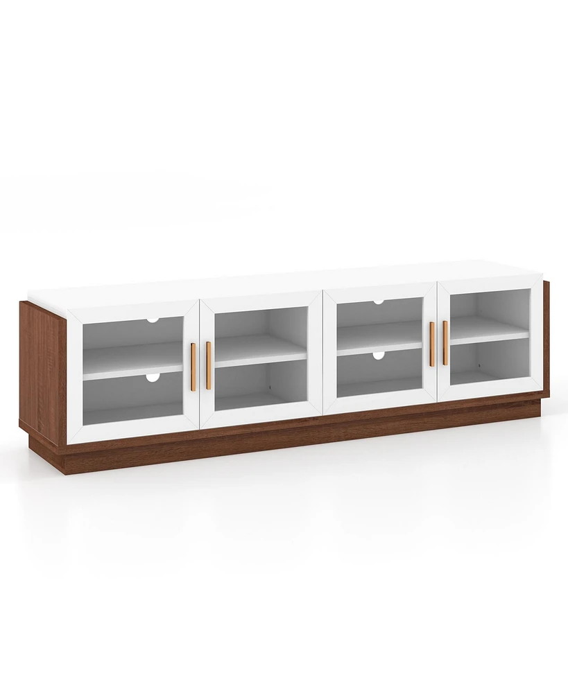 Large Tv Stand for Tv Spacious Entertainment Console for Living Room Storage