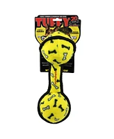 Tuffy Ultimate 2 Ball Tug Yellow Bone