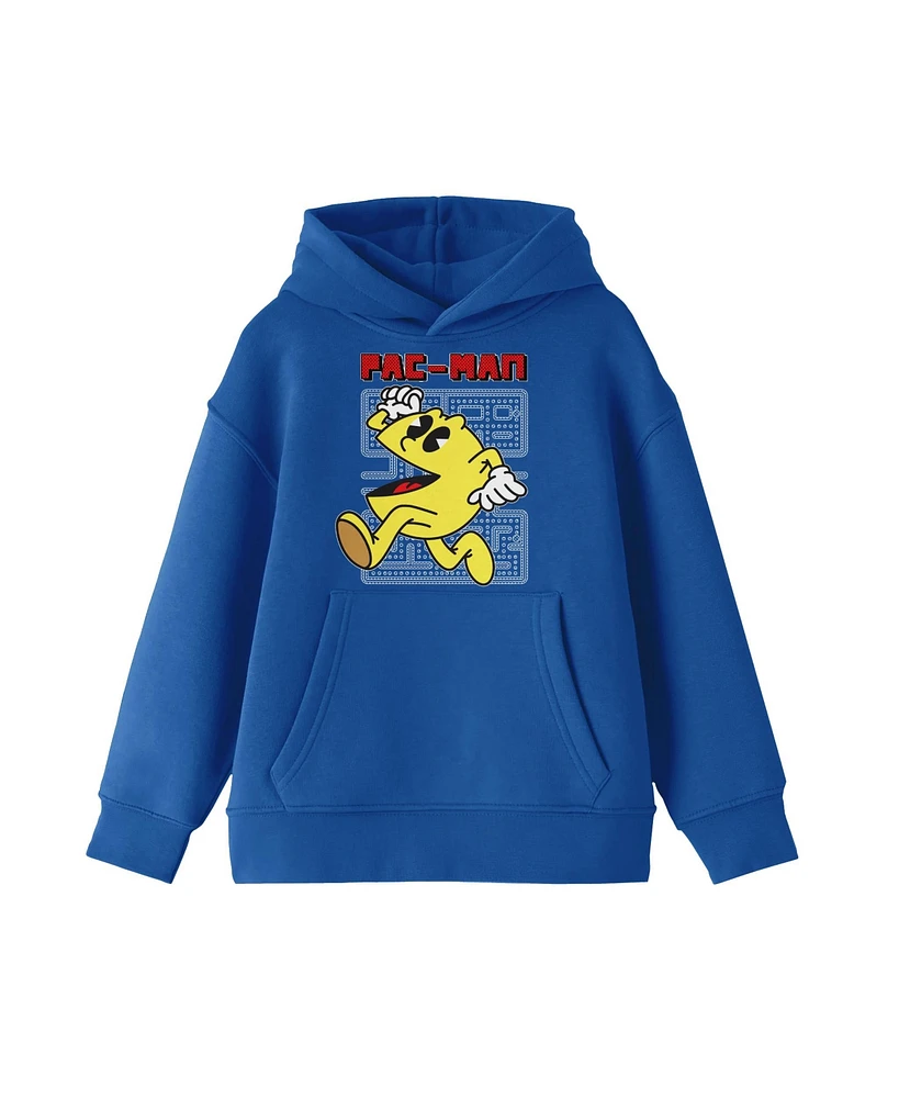 Pac-Man Classic Arcade Character Boy's Royal Blue Sweatshirt-xl