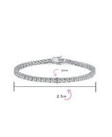 Bling Jewelry Classic 3MM Cz Solitaire Tennis Anklet Ankle Bracelet 9 Inch