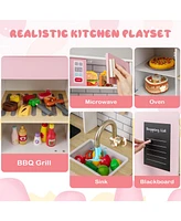 Pretend Play Kitchen with Ice Maker Fun Interactive Toy for Kids
