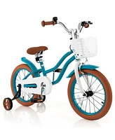 Kids Bike with Front Handbrake and 2 Training Wheels