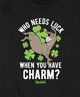 Airwaves Men's Shrek Luck Charm Donkey Long Sleeve Fleece