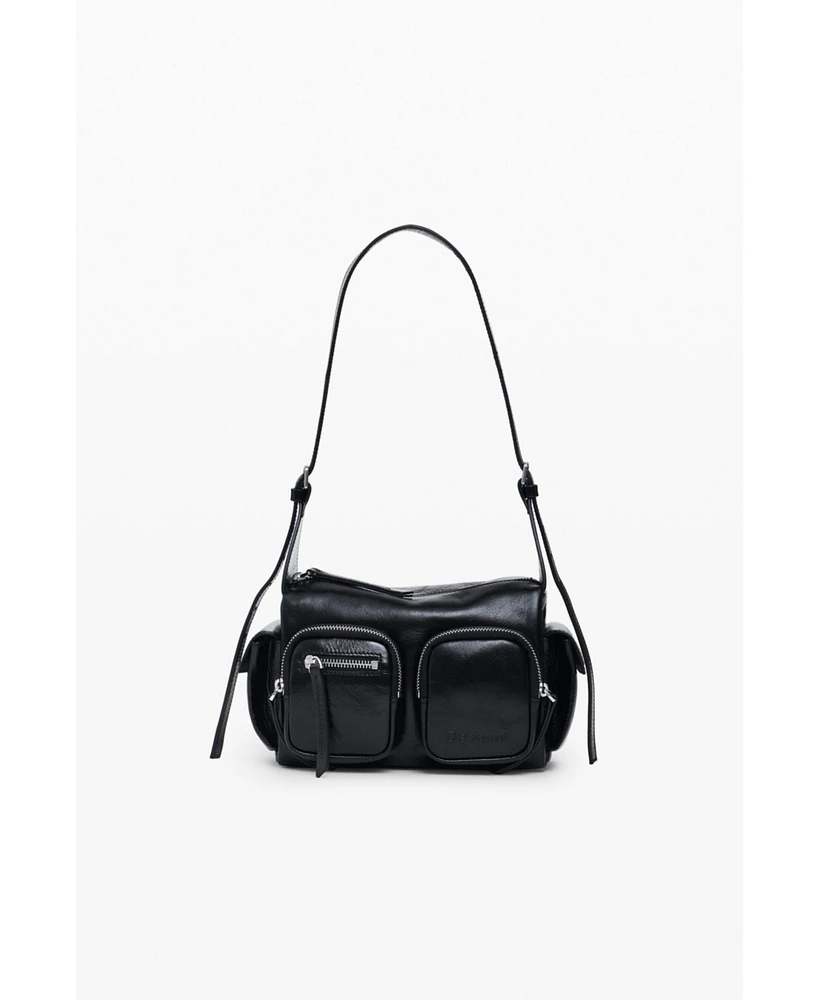 Desigual Women's Small leather bag with pockets