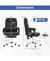 Massage Adjustable Executive Chair 400 Lbs Big & Tall Office Chair