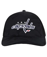 American Needle Men's Black Washington Capitals Valin Camo Super Tech Vented Adjustable Hat