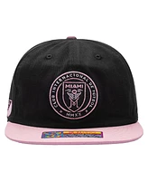 Fan Ink Men's and Women's Black Inter Miami Cf Swingman Snapback Hat