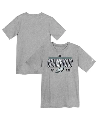 Nike Preschool Heather Gray Philadelphia Eagles 2024 Nfc Champions Locker Room Trophy Collection T-Shirt