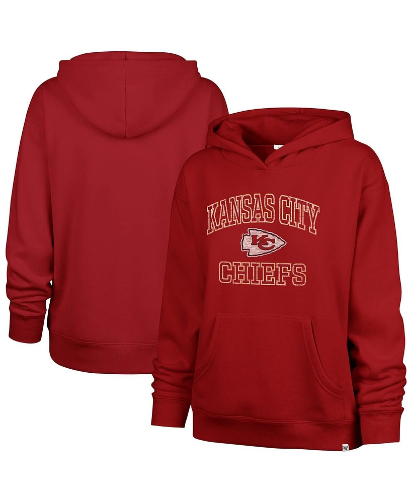 '47 Brand Women's Red Kansas City Chiefs Clarity Naomi Pullover Hoodie