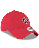 New Era Men's Scarlet Ohio State Buckeyes College Football Playoff 2024 National Champions Seal 9TWENTY Adjustable Hat