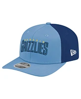 New Era Men's Light Blue Memphis Grizzlies Statement Edition Jersey Hook 9SEVENTY Stretch-Snap Hat