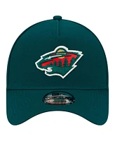 New Era Men's Green Minnesota Wild Core A-Frame 9FORTY Adjustable Hat