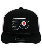 New Era Men's Black/White Philadelphia Flyers Core Trucker 9SEVENTY Stretch-Snap Hat