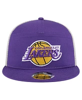 New Era Men's Los Angeles Lakers Purple Victory Grove Split Panel 9FIFTY Snapback Hat