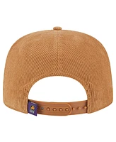 New Era Men's Tan Phoenix Suns Victory Grove Corduroy Sneaker Pin Golfer Snapback Hat