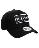 New Era Men's Black Joker Certified Insane Arkham Asylum 9FORTY Adjustable Hat