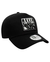 New Era Men's Black Joker Hello My Name Is 9FORTY Adjustable Hat