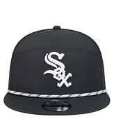 New Era Men's Black Chicago White Sox Laser Cut 9FIFTY Snapback Hat