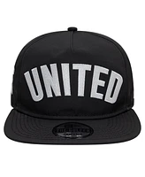 New Era Men's Black Manchester United Oversized Golfer Snapback Hat