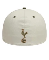 New Era Men's Tan Tottenham Hotspur Contrast Visor Fitted 39THIRTY Hat